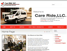 Tablet Screenshot of careridellc.com